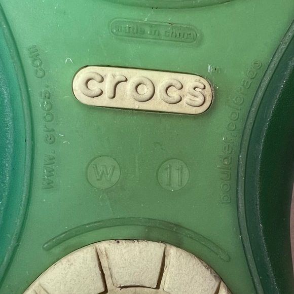 Crocs Flip Flop Sandals | Two Tone Green | Women’s 11 - Picture 11 of 13